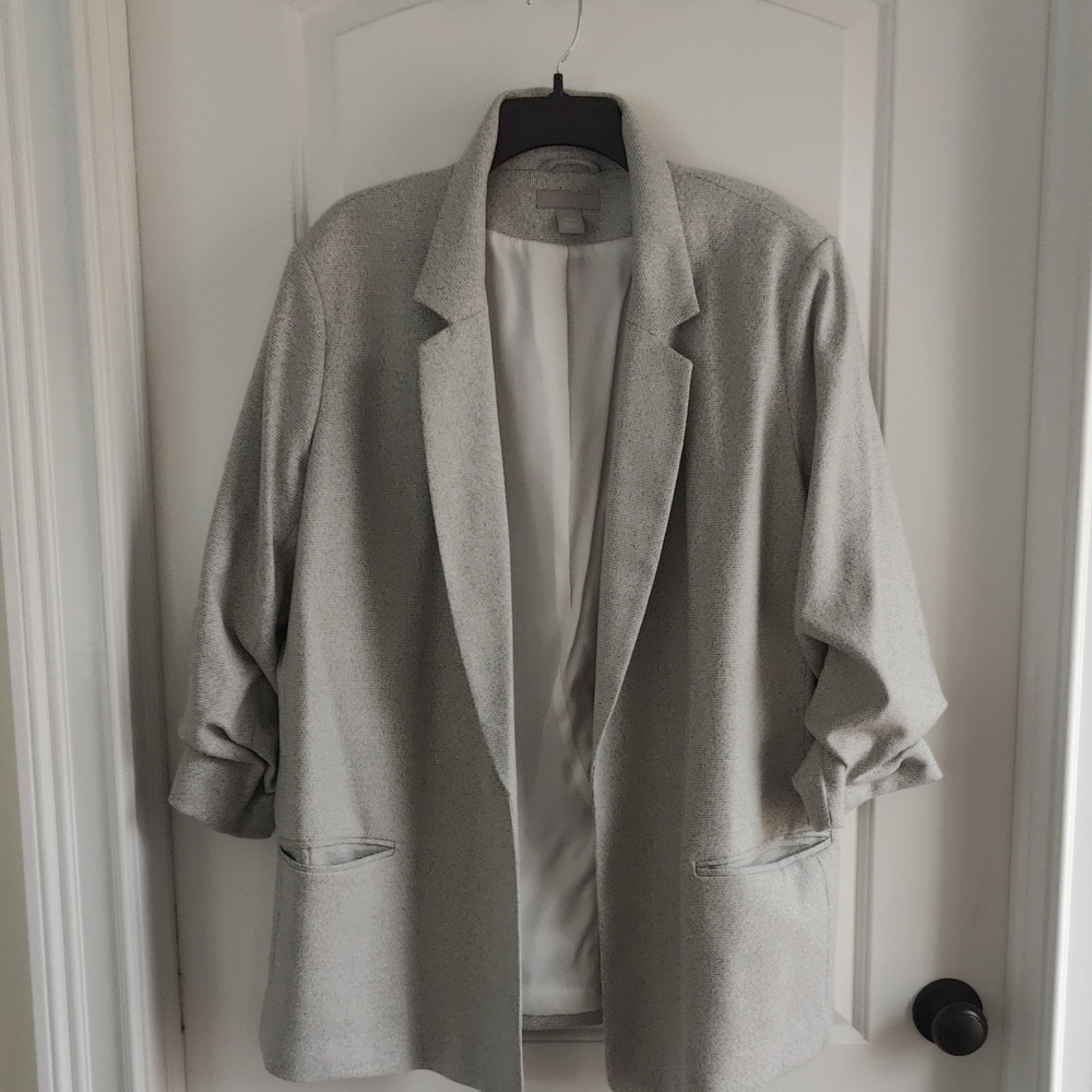 H&M Light Gray Women's Oversized Blazer